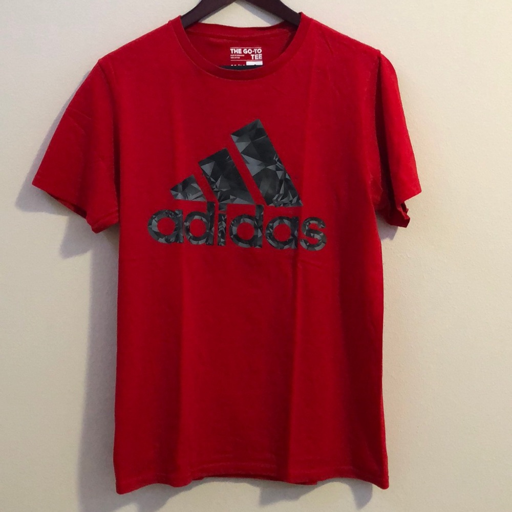 Red Adidas T-shirt